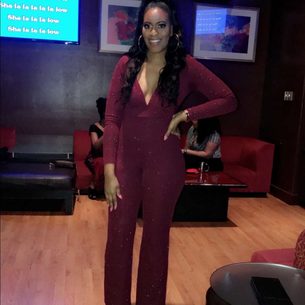 Burgundy Jumpsuit